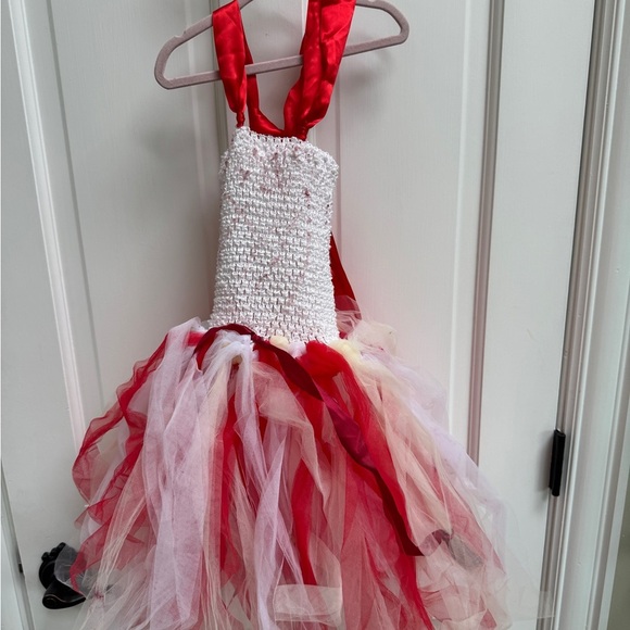 Disney 3T Girls Toy Story Forky Red and White Halloween Tutu Costume Dress - Picture 1 of 6